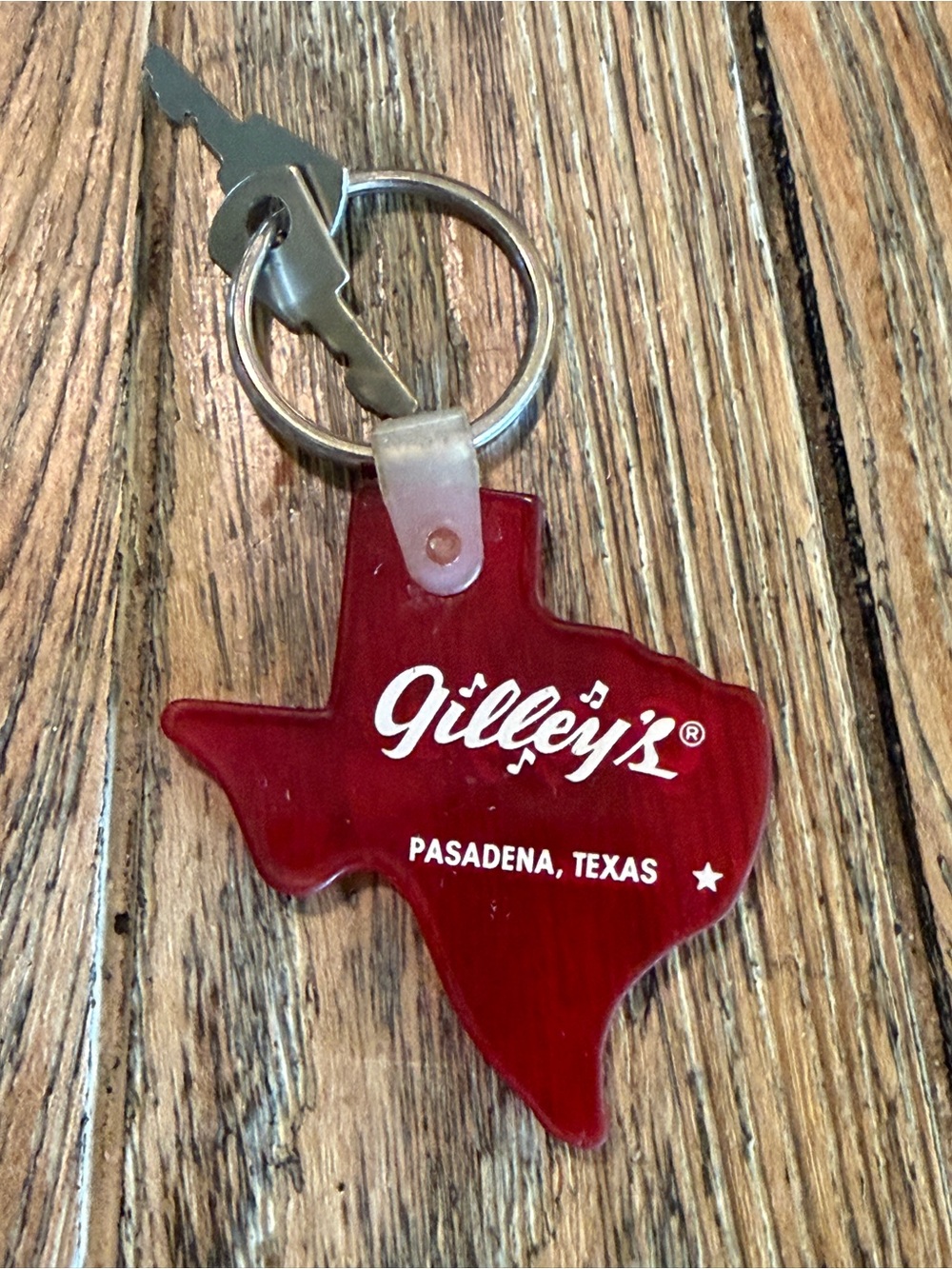 Vintage Gilley’s Pasadena Texas Keychain Urban Cowboy Honky Tonk Souvenir